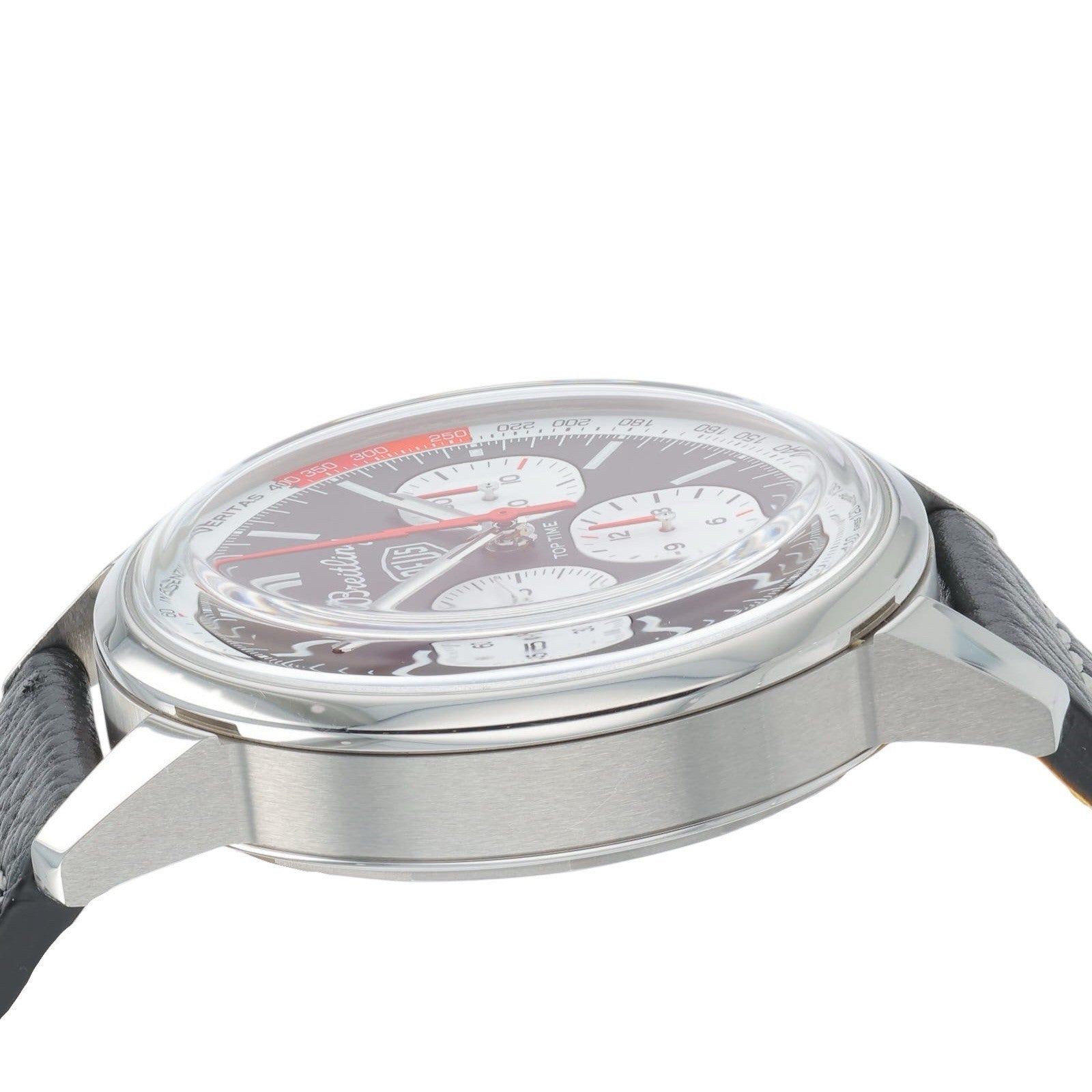 Breitling Top Time Stainless Steel Black Dial 41mm Automatic Mens Watch AB0176