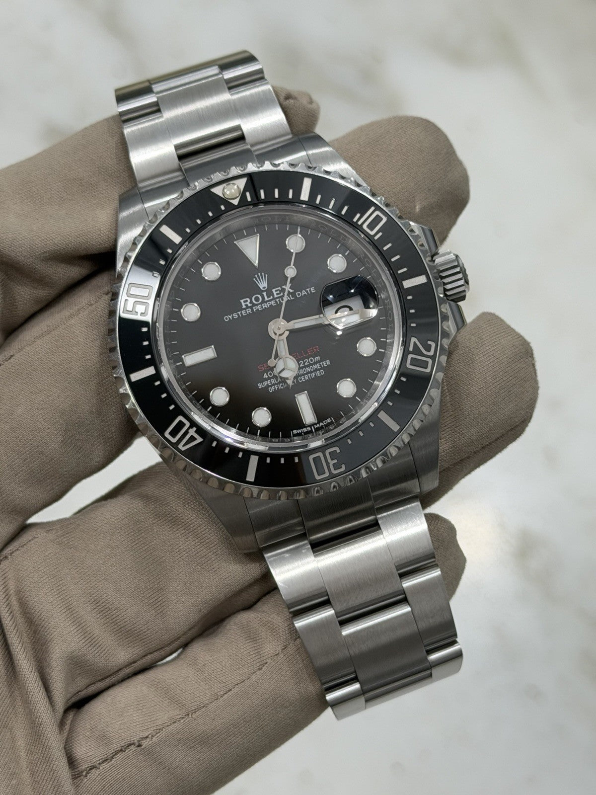 2017 Rolex Sea Dweller Red Letter Steel Black Dial 43mm Men’s Watch 126600