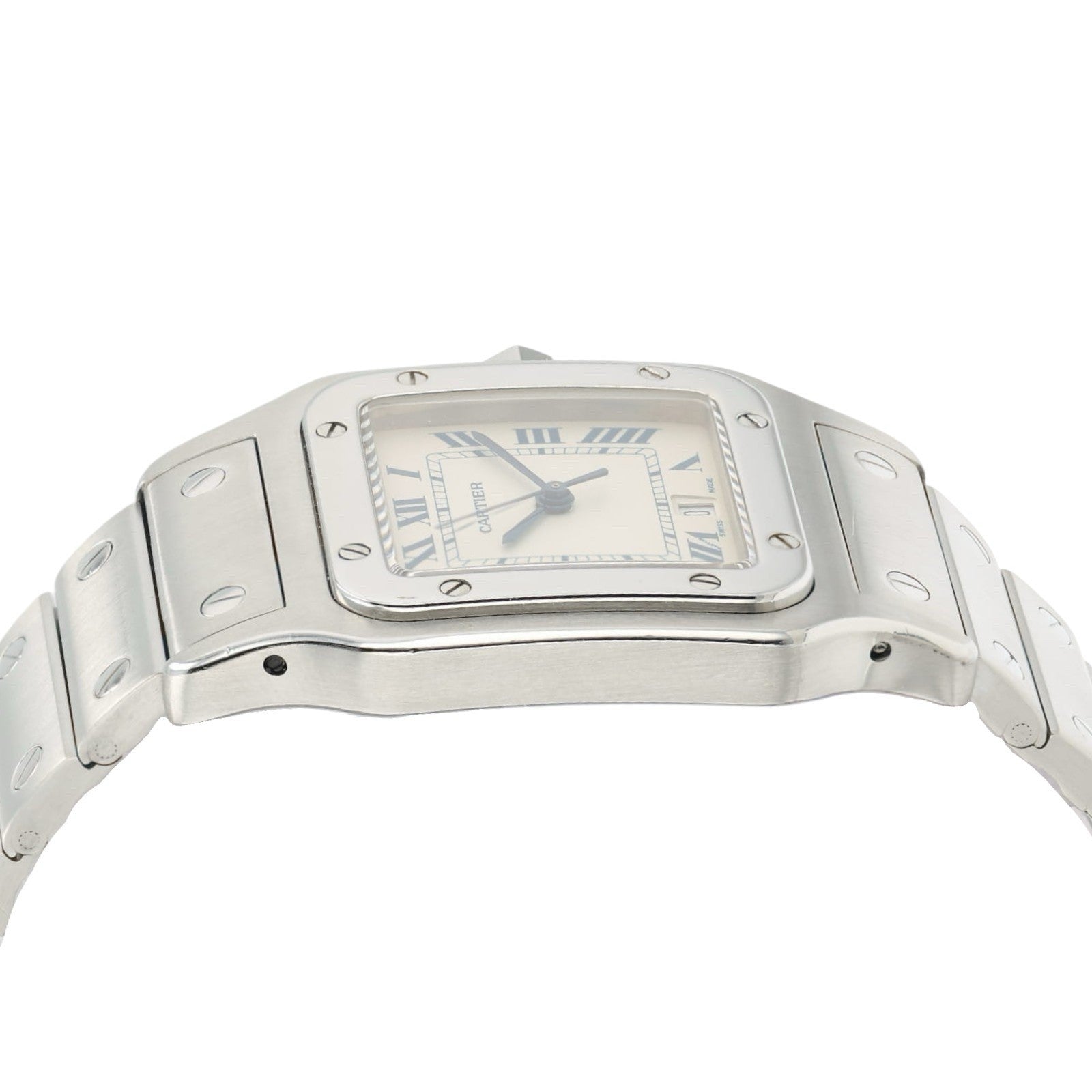 Cartier Santos Galbee Silver Dial Stainless Steel 29x41mm Quartz Unisex 1564