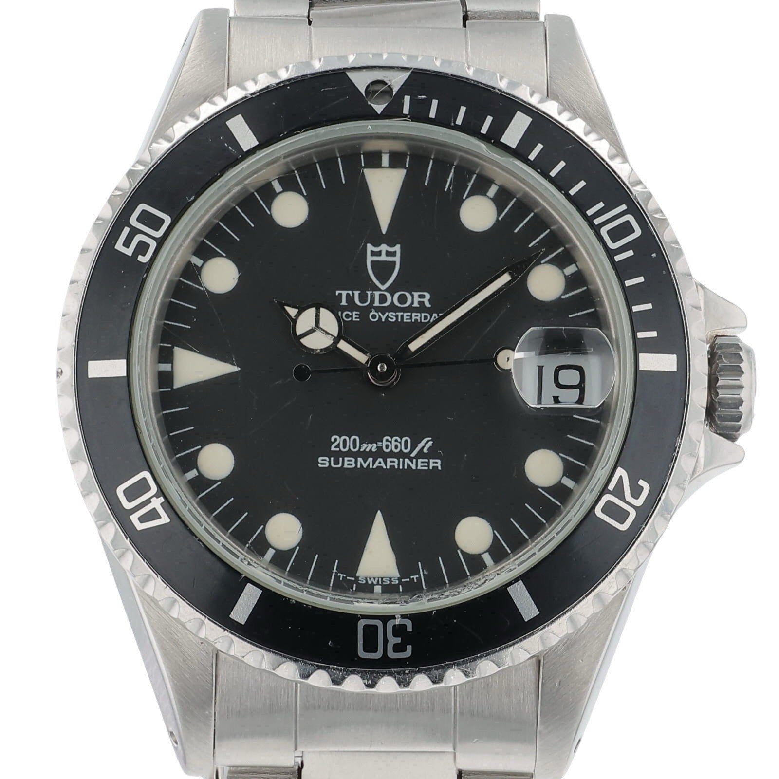 Tudor Submariner Stainless Steel Black Dial 36mm Automatic Mens Watch 75090