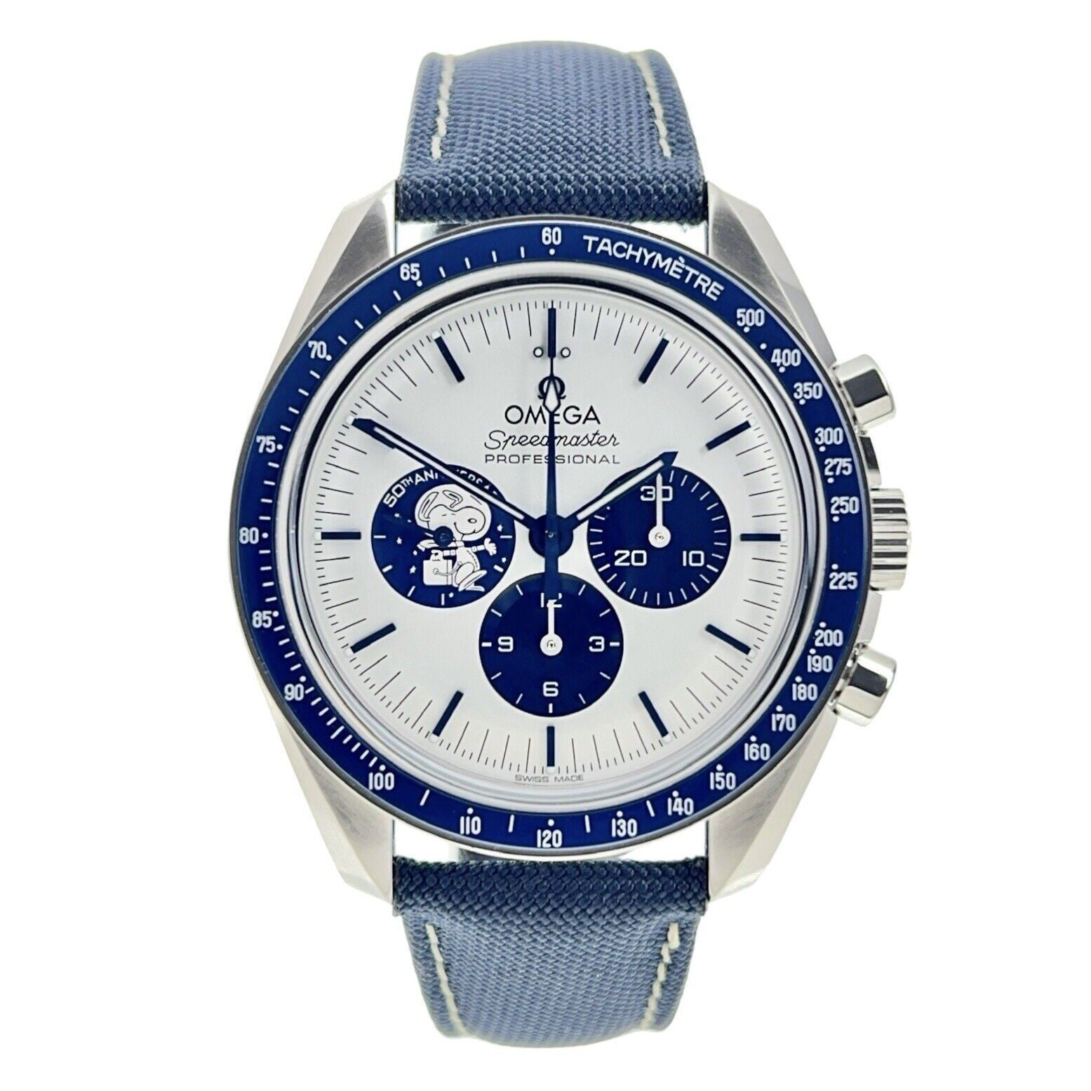 NEW 2025 Omega Speedmaster Snoopy Edition Steel Blue 42mm Manual Men's Watch
