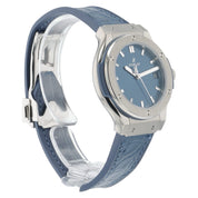 Hublot Classic Fusion Titanium Blue Dial 33mm Quartz Unisex Watch 581.NX.7170.LR