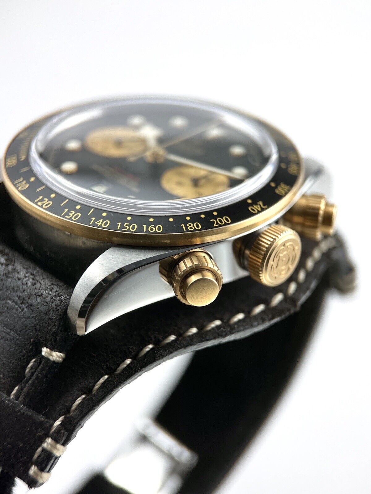 Tudor Black Bay Chrono S&G 41mm M79363N-0002 Steel & Gold on Brown Leather Strap