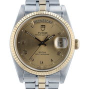 Tudor Prince Day-Date Champagne Dial Gold & Steel 36mm Automatic Men’s 76213