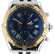 Breitling Crosswind Gold & Steel Blue Dial 43mm Automatic Mens Watch D13355