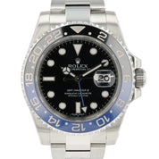 Rolex GMT Master II "Batman" Black Dial Steel 40mm Automatic Mens 116710BLNR