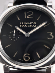 Panerai Luminor Due Black Dial Manual PAM00676 42mm Stainless Steel W/ Box