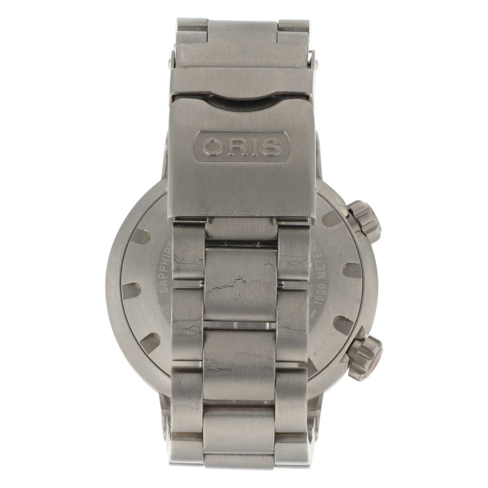 Oris Meistertaucher Titanium Black Dial 44mm Automatic Movement Mens Watch 7541
