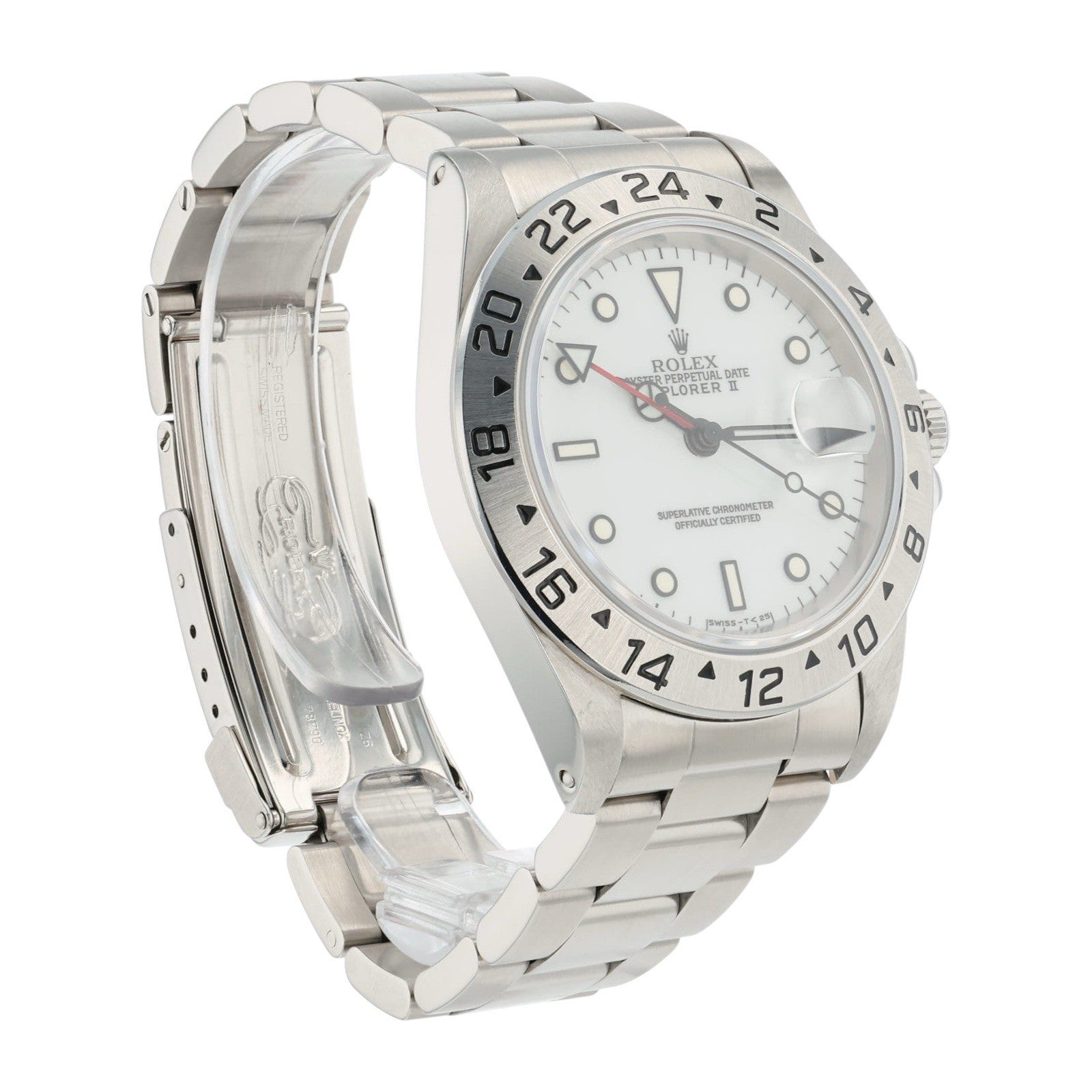 Rolex Explorer II Stainless Steel White Dial 40mm Automatic Movement Mens 16570