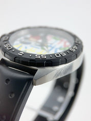 Tag Heuer Steel Formula 1 Alex Monopoly Steel White 41mm Quartz Watch WAZ1119