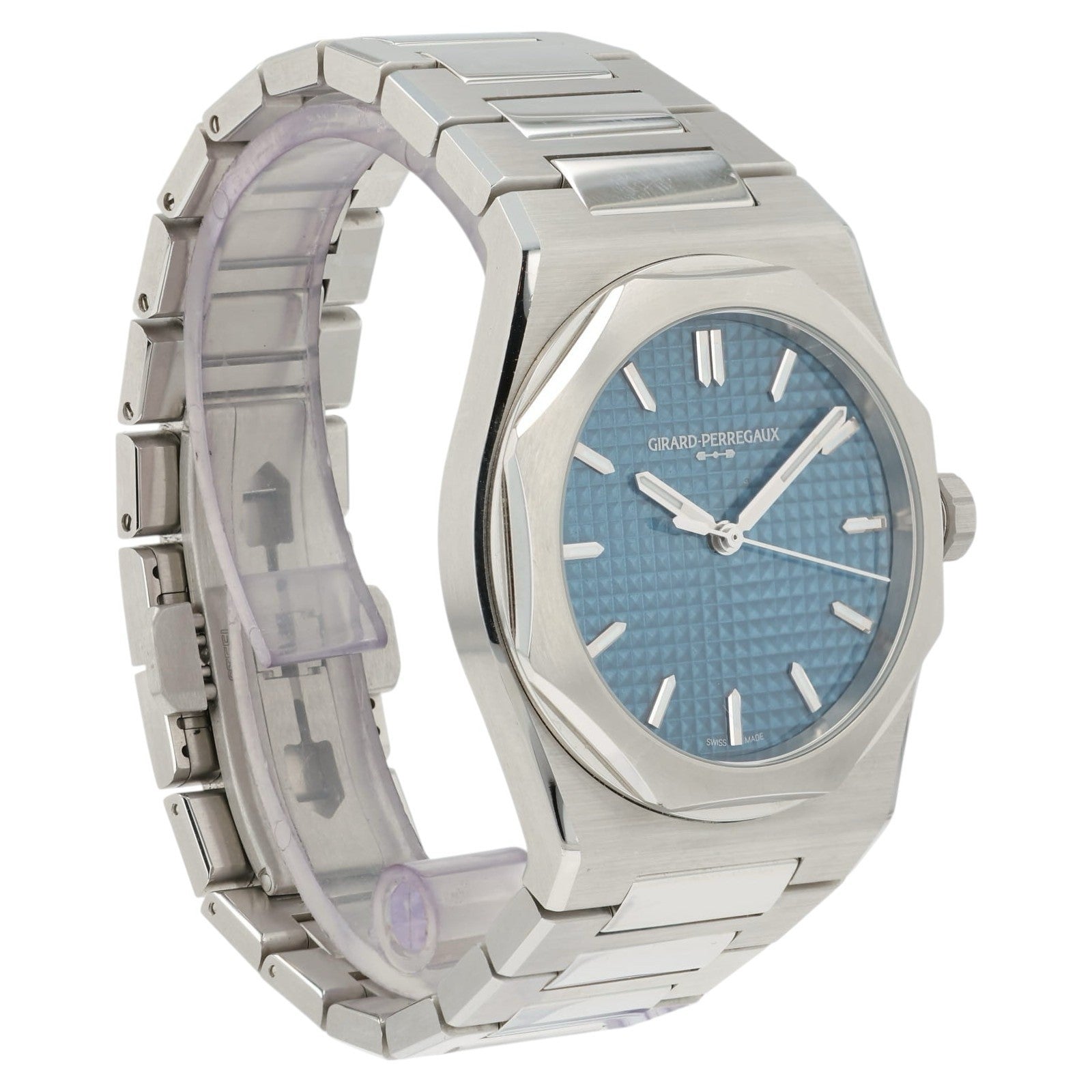 Girard Perregaux Laureto 50th Anniversary Blue Dial Stainless Steel 39mm 81008