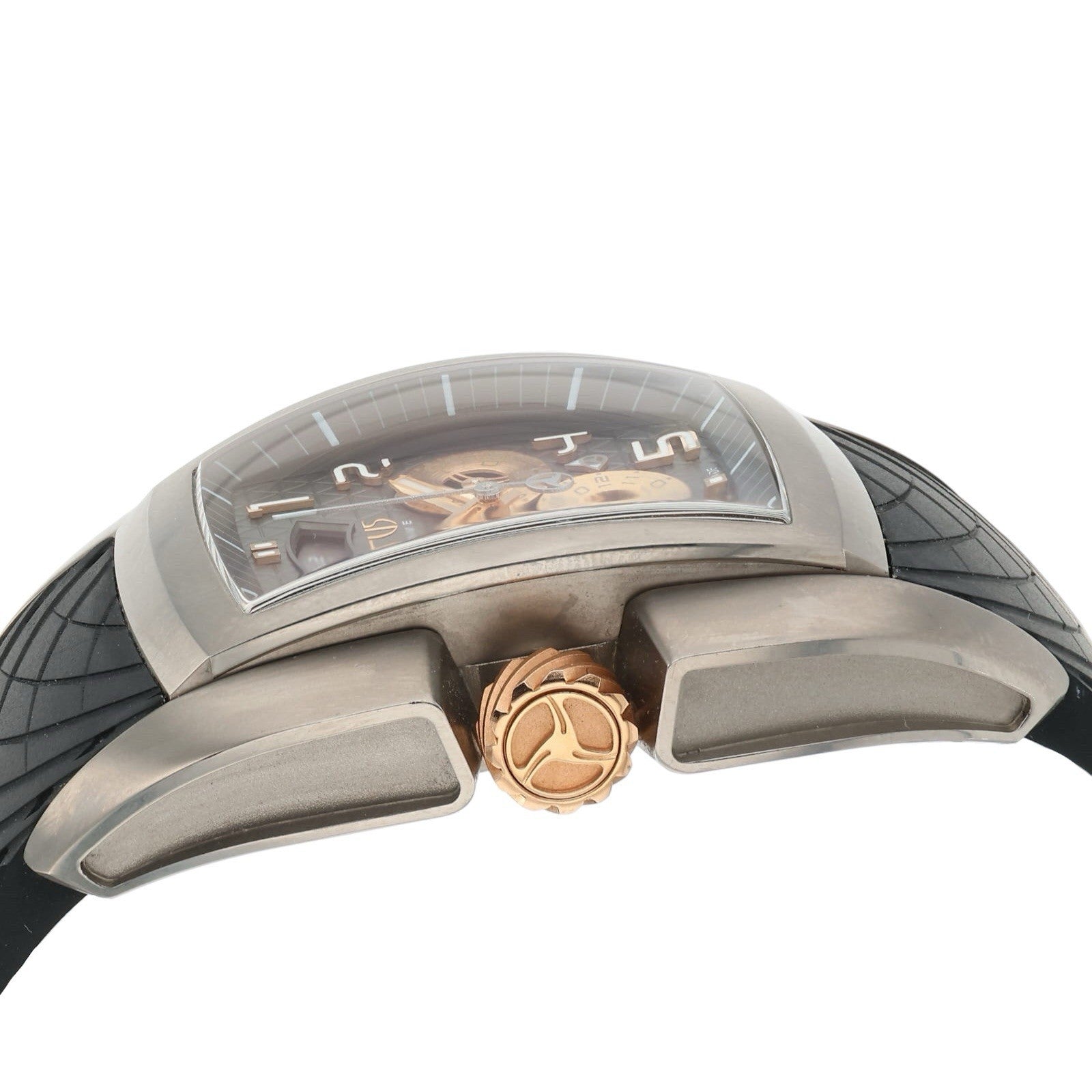 Cyrus Kuros Titanium Black Dial 44mm Automatic Movement Mens Watch 598.201.A