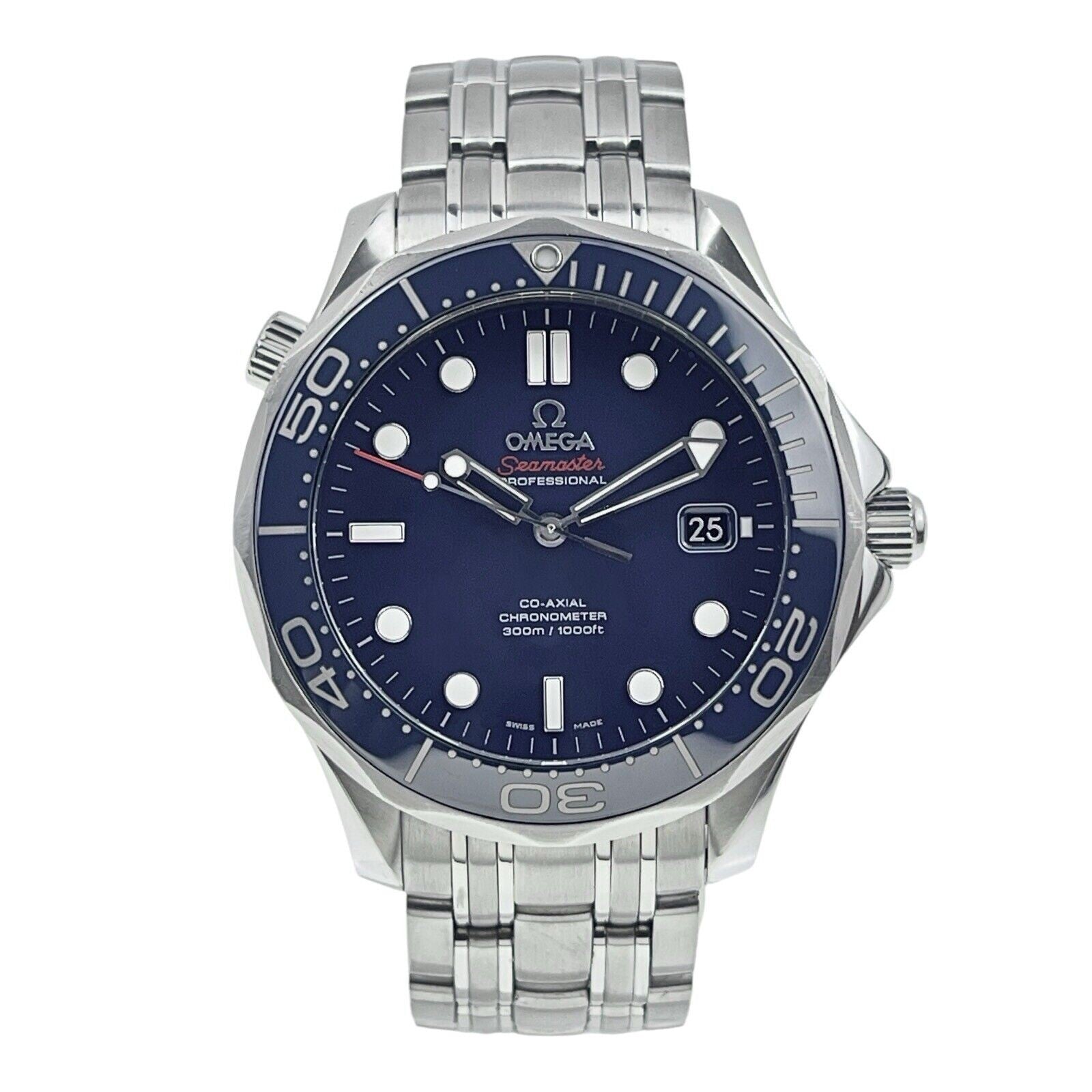 Omega Seamaster Diver Steel Blue 41mm Automatic Men's Watch 212.30.41.20.03.001