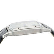 Cartier Santos Dumont Stainless Steel Silver Dial 43x31mm Quartz Mens WSSA0022
