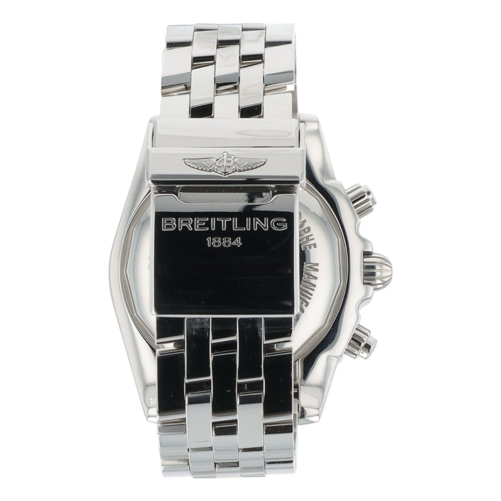 Breitling Chronomat Stainless Steel Silver Dial 44mm Automatic Mens Watch AB0110