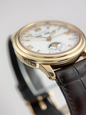 Blancpain Leman 18k Rose Gold White Dial 38mm Automatic Men's Watch 3563A