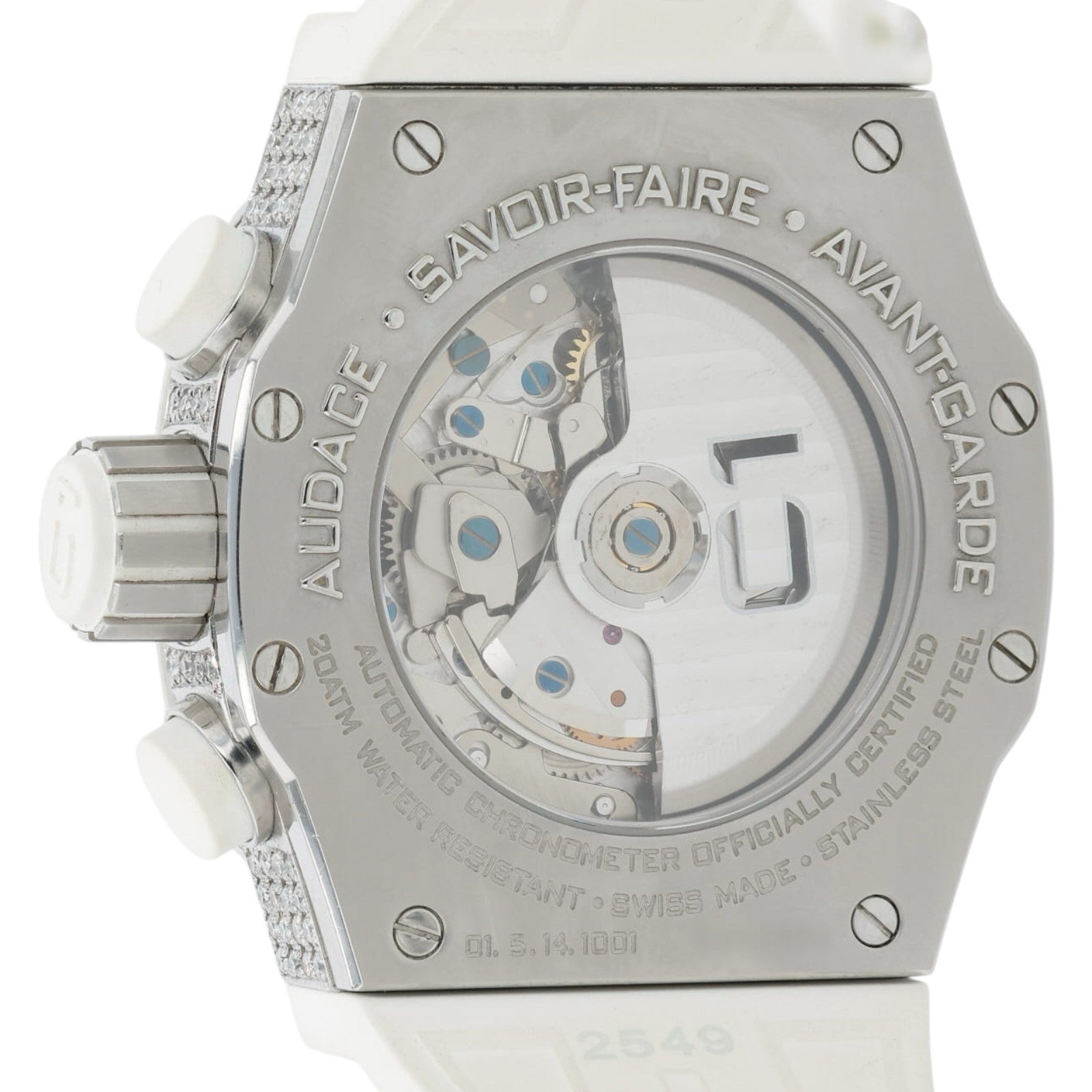 Concord C1 Chrono White Dial Steel Diamond 45mm Automatic Mens 01.5.14.1001
