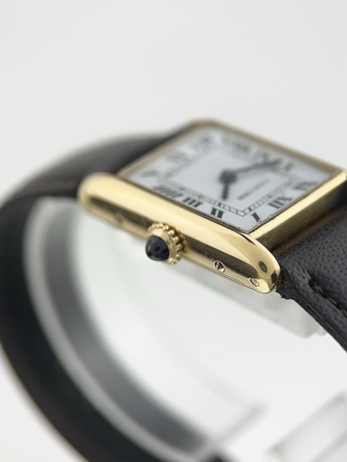 Cartier Tank 18k Yellow Gold White Dial Manual Wind Movement Women’s Watch 6711