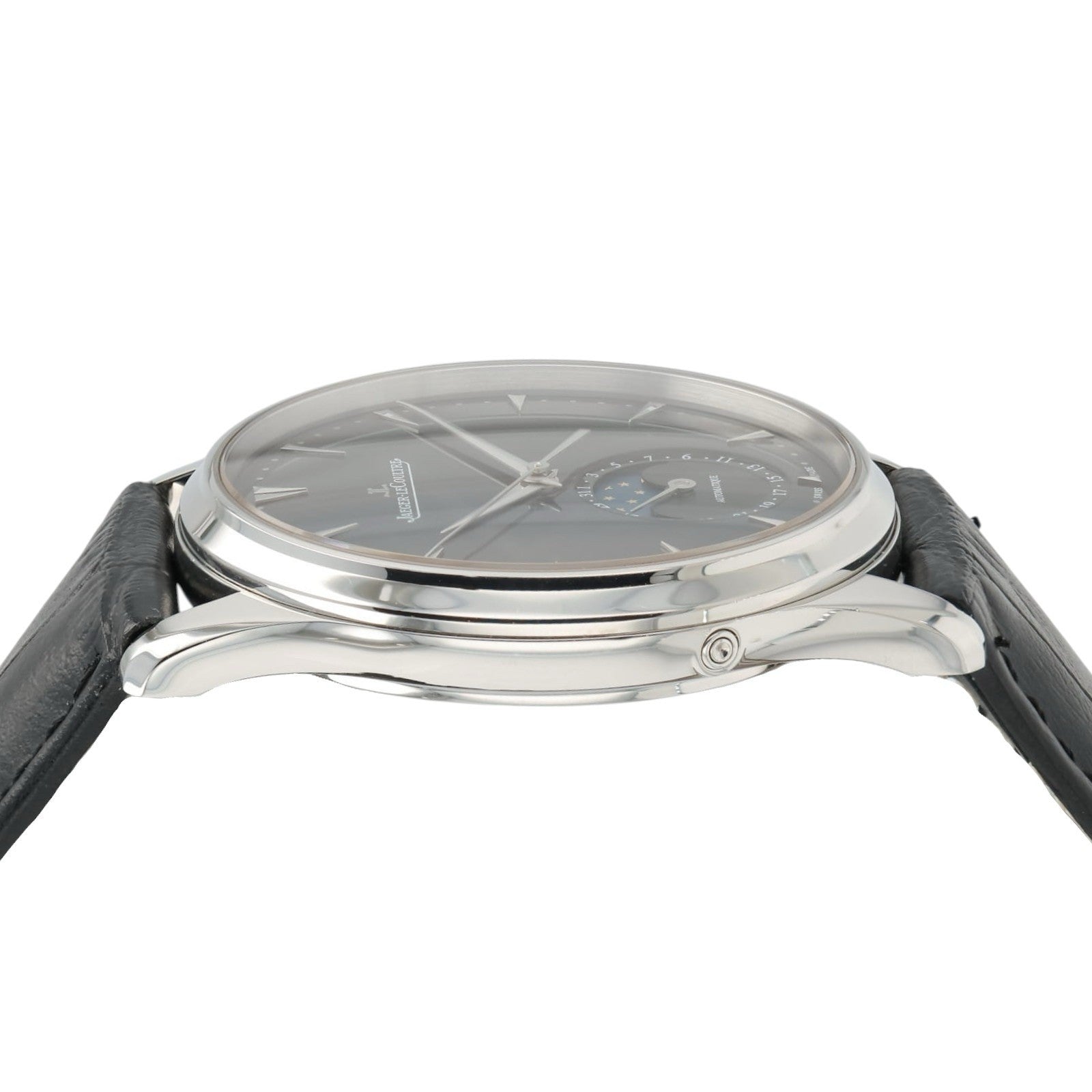 2020s Mint Jaeger LeCoultre Q1368470 Master Ultra Thin Moon 39mm Steel Watch