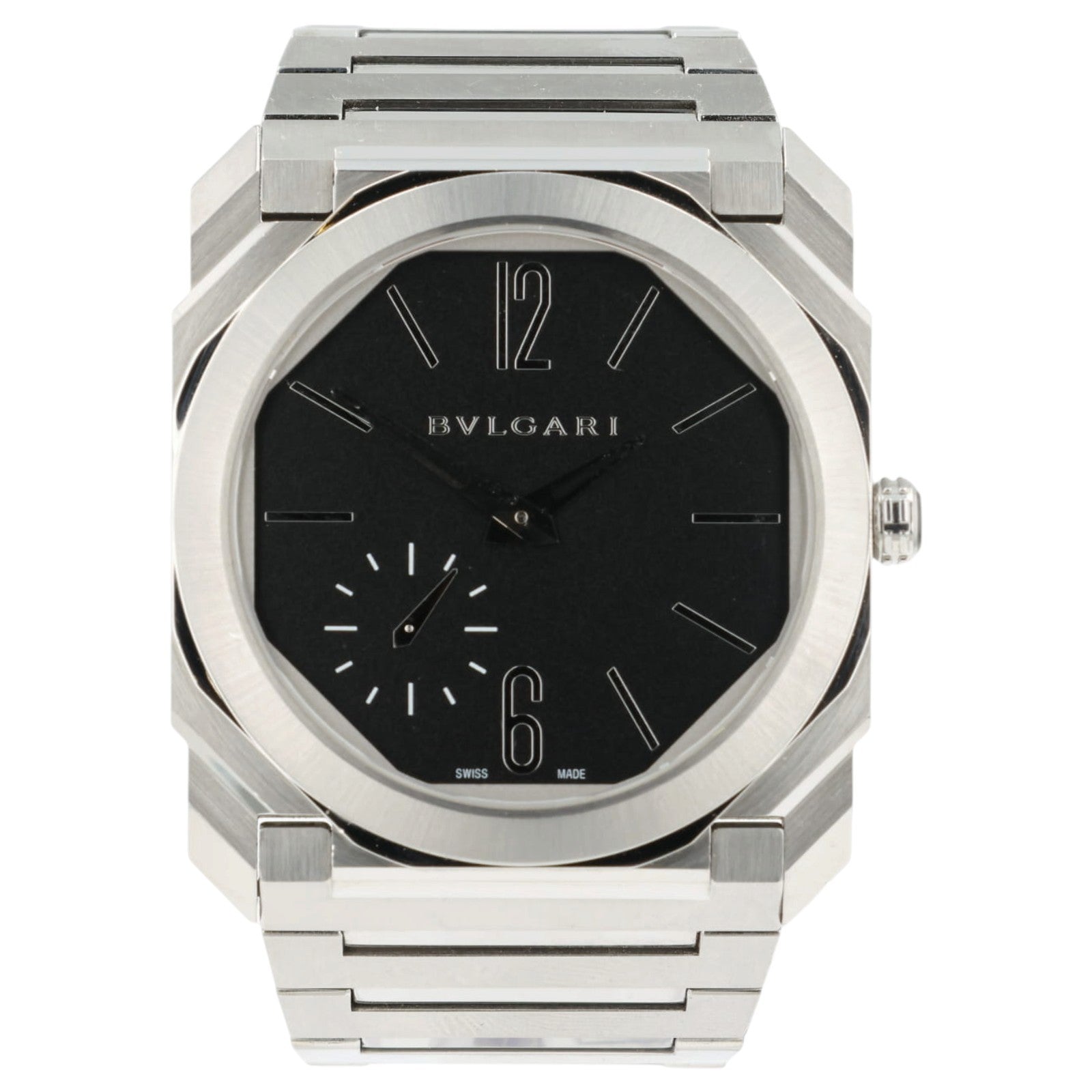 Bulgari Octo-Finissimo Black Dial Stainless Steel 40mm Automatic Mens BGO40SXT