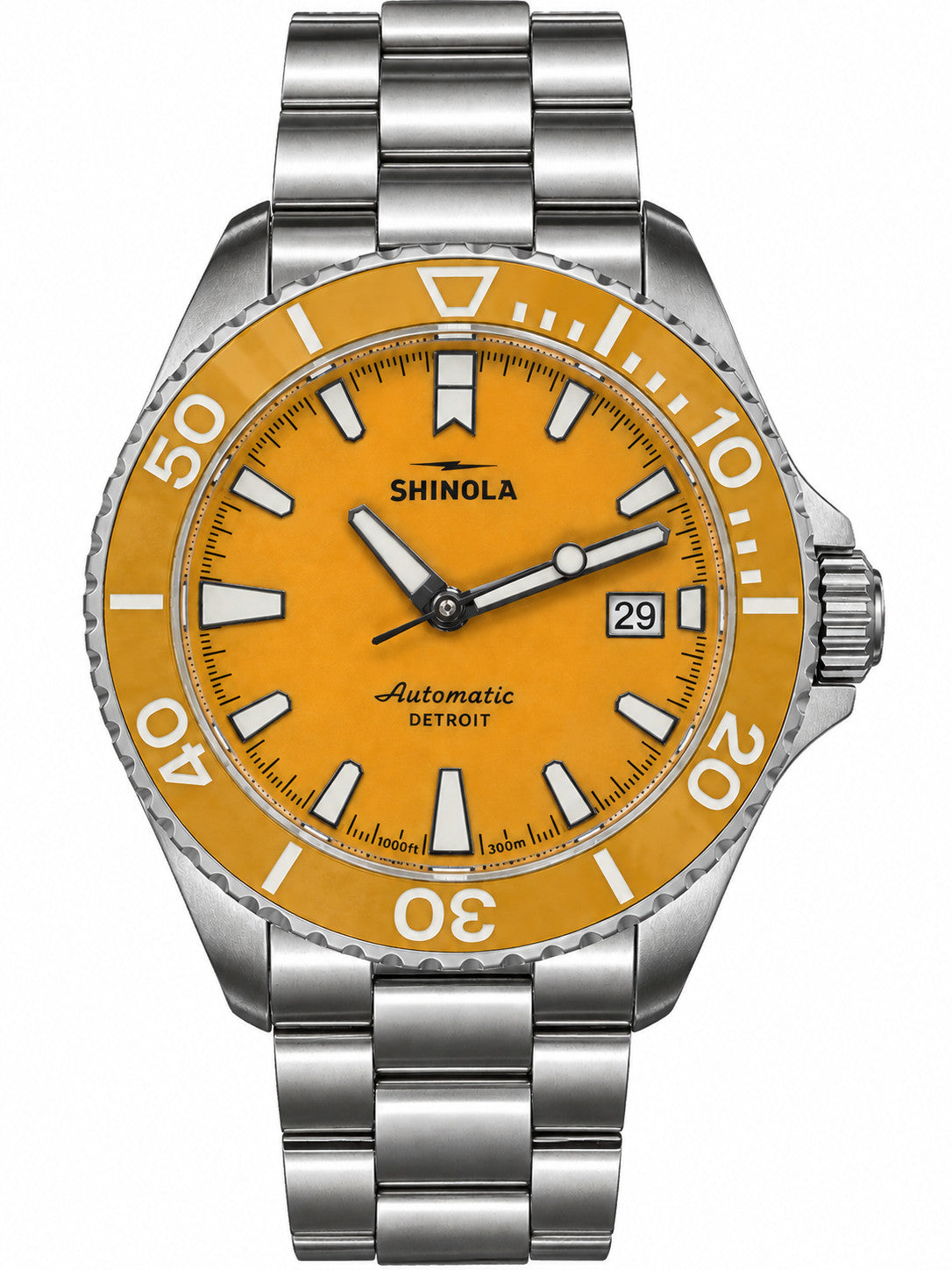 Shinola Monster Lake Huron 39mm Orange Dial Automatic Watch S0120484242