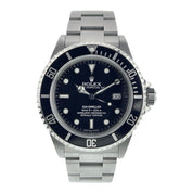 Rolex Sea-Dweller Stainless Steel Black Dial 40mm Automatic Mens Watch 16600T