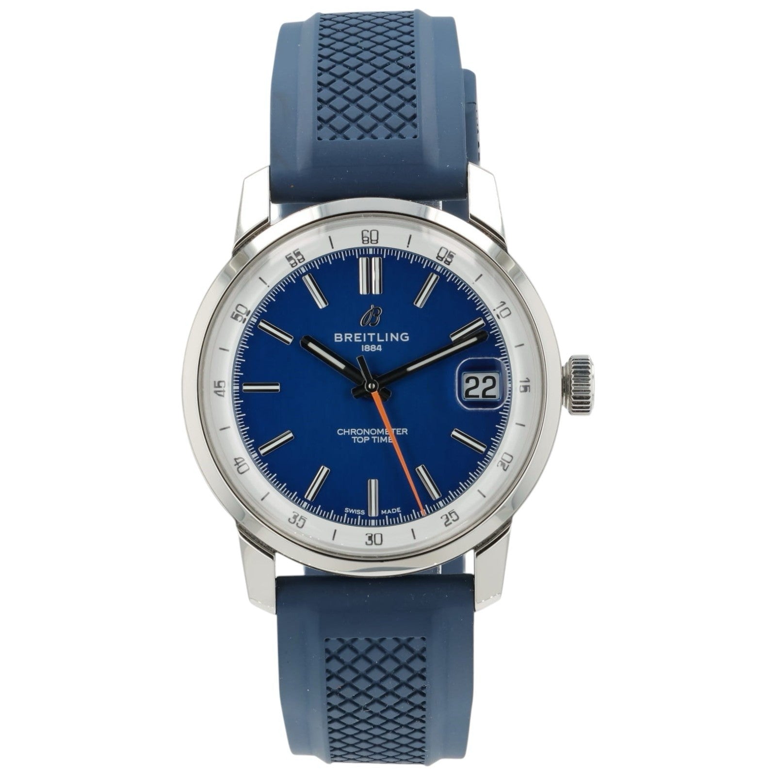 Breitling Top Time Blue Dial Stainless Steel 38mm Automatic Men’s Watch AB3113