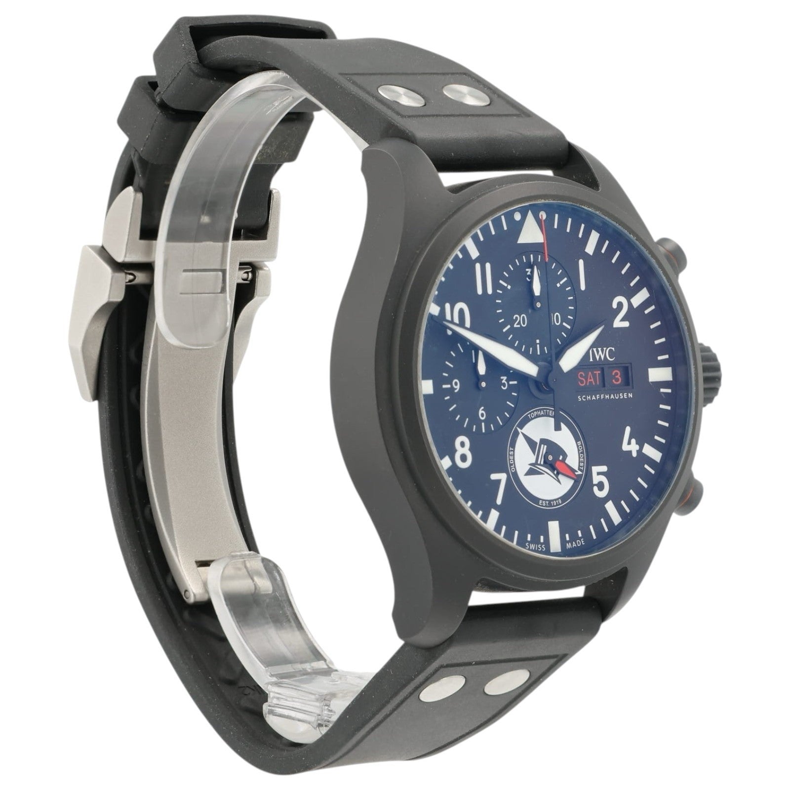 IWC Pilot Chronograph “Tophatters” Black Dial Ceramic 44mm Automatic IW389108