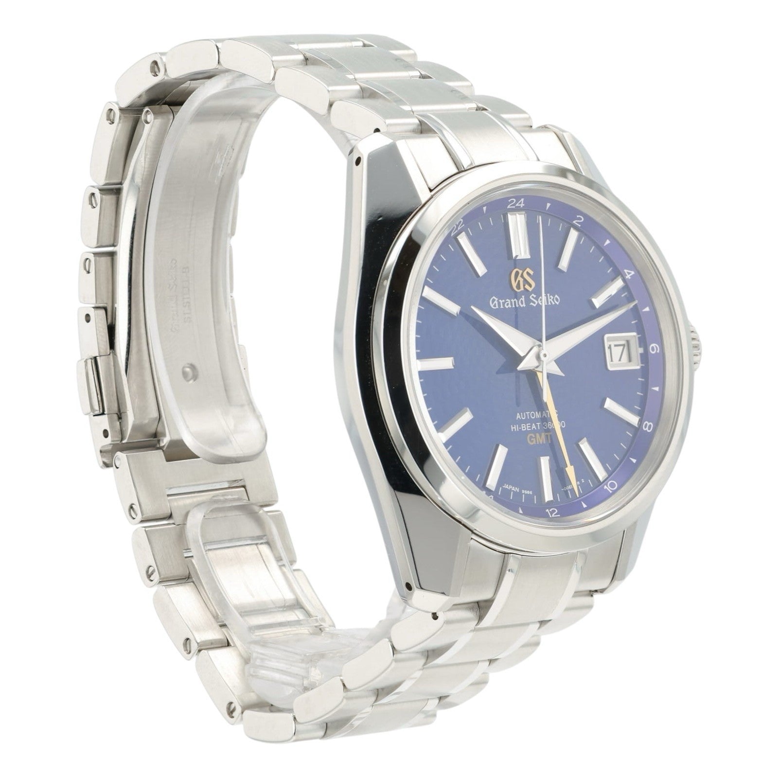 Grand Seiko “Peacock” Blue Dial Stainless Steel 40mm Automatic Mens SBGJ261