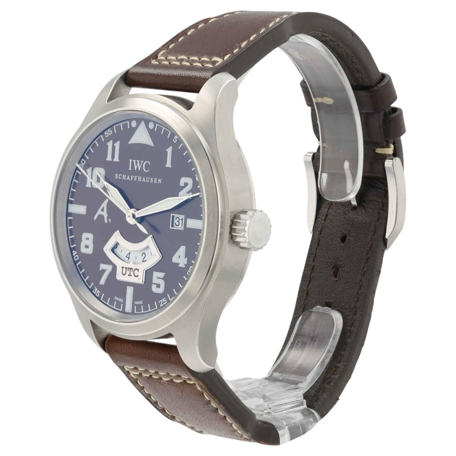 IWC Pilot UTC Brown Dial Stainless Steel 44mm Automatic Men’s Watch IW326104