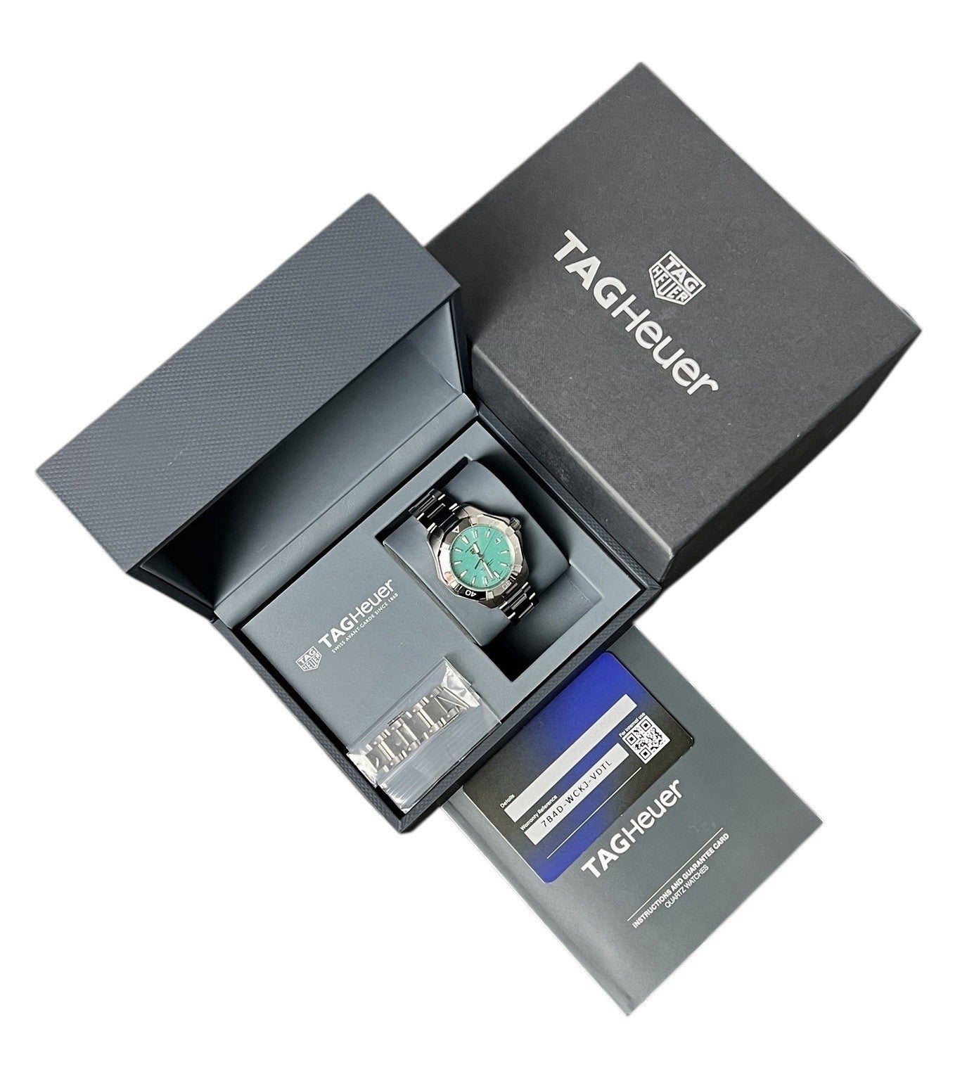 Tag Heuer Aquaracer Stainless Steel Blue Dial 34mm Solar Movement Unisex WBP1315