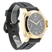 Panerai Luminor Marina Black Carbon Dial 18k Yellow Gold 44mm Automatic PAM00140