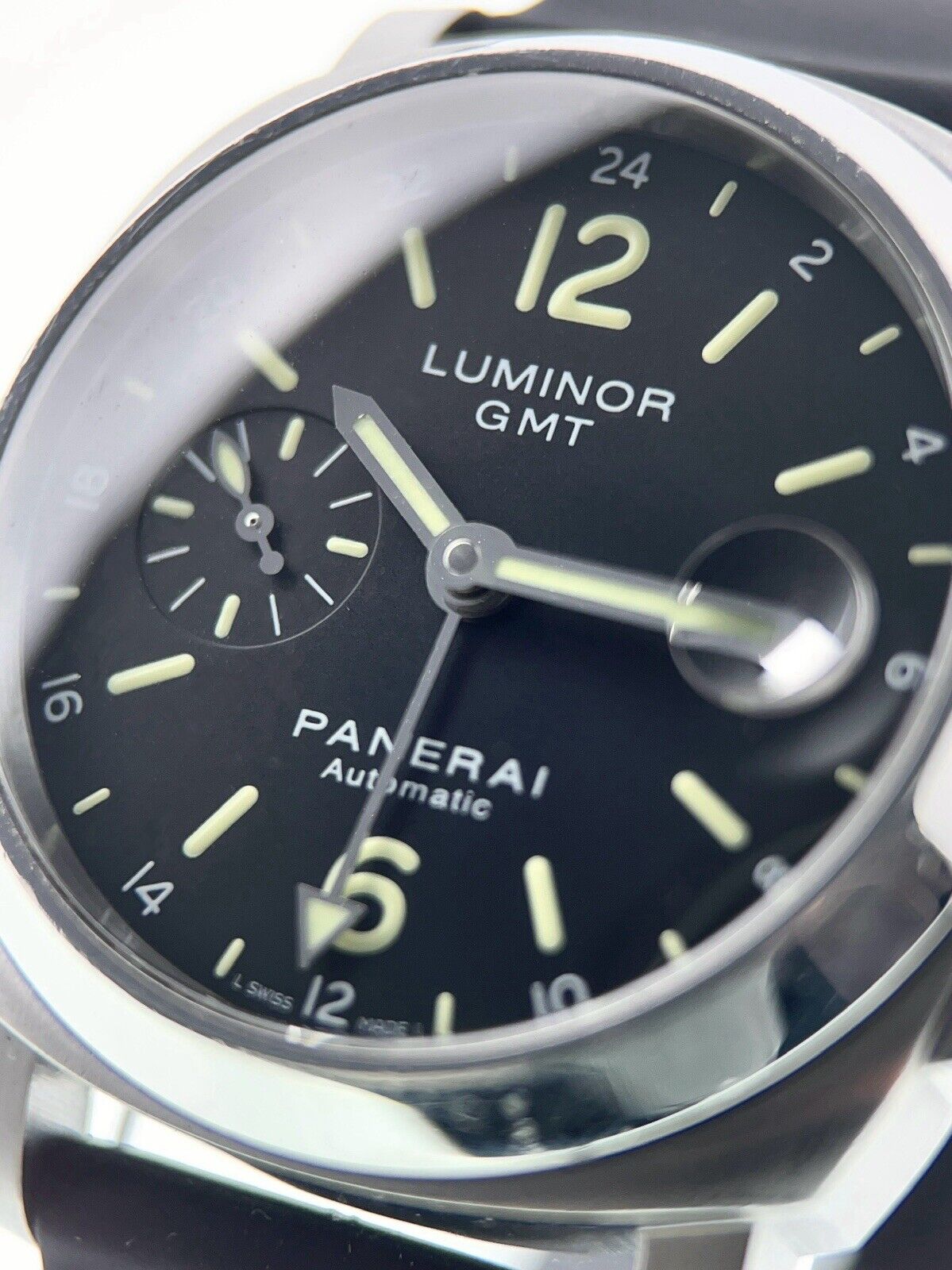 Panerai Luminor GMT Steel Black Dial 40mm Automatic Men’s Watch PAM00244