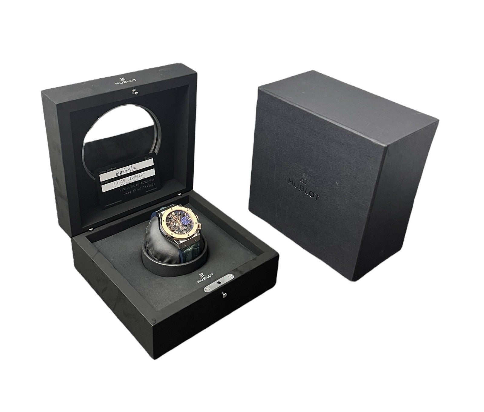 Hublot Classic Fusion 18k Rose Gold Skeleton Dial 44mm Auto 525.NO.0189.HR.MYO15