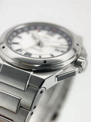 IWC Ingenieur Dual Time Steel Silver Dial 43mm Automatic Mens Watch IW324404