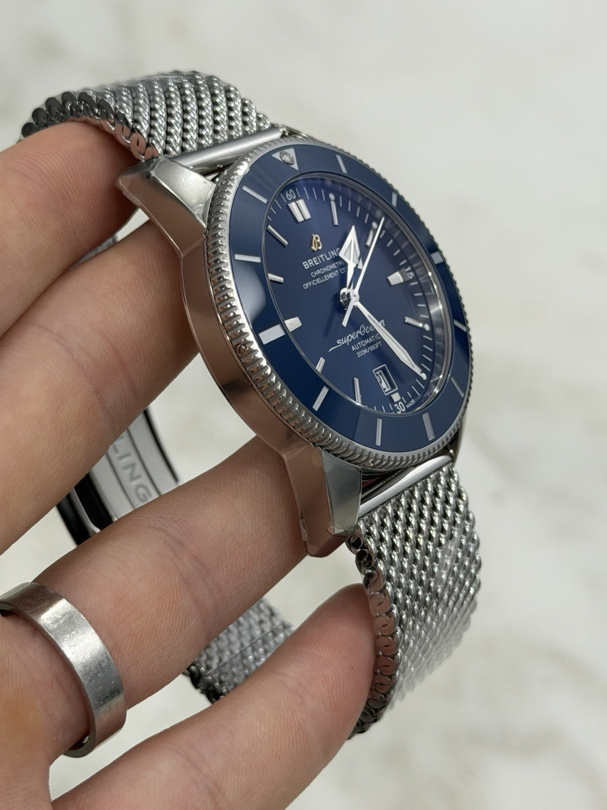 NEW 2026 Breitling Superocean Heritage II Blue Dial & Bezel 46mm Watch AB2020