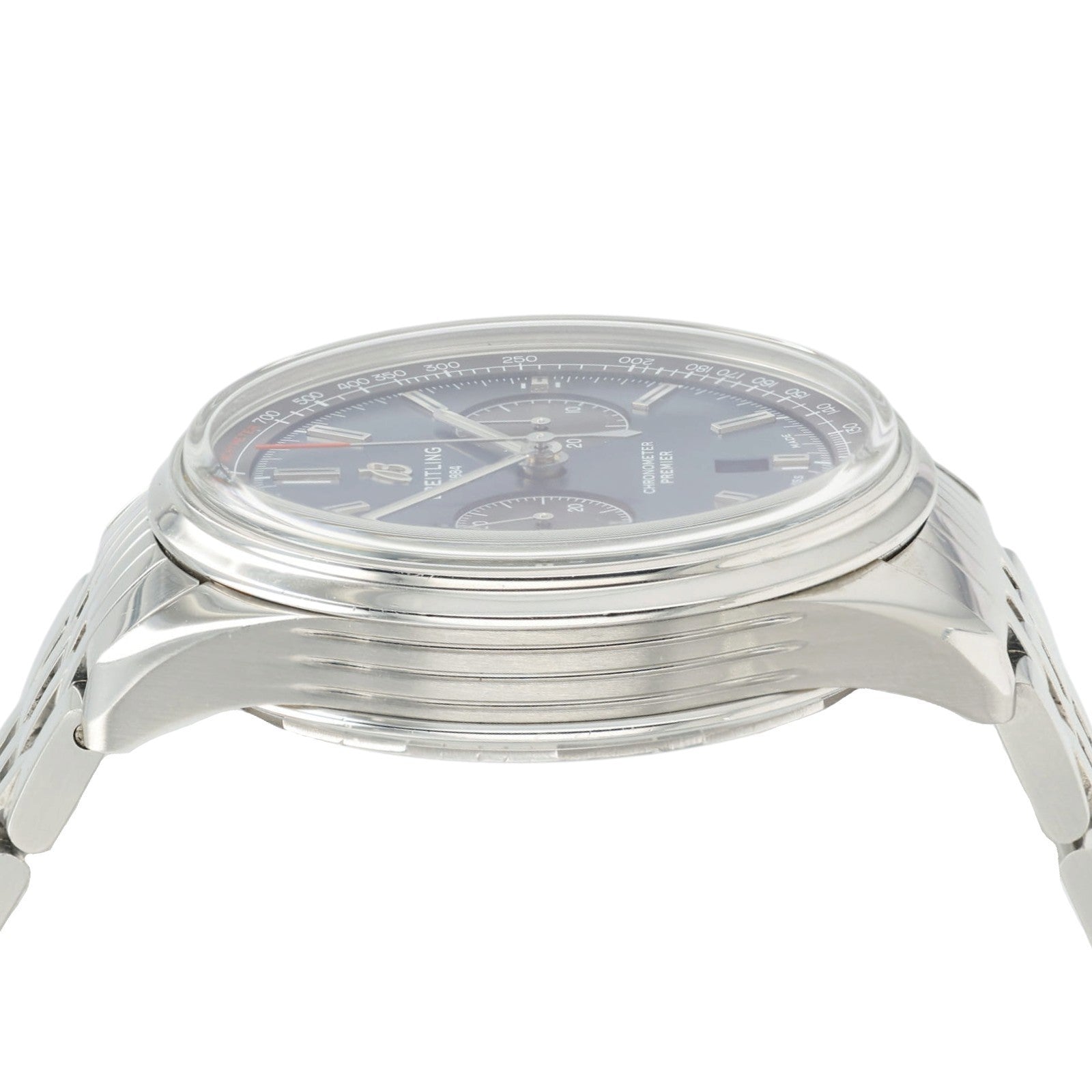 Breitling Premier B01 Blue Dial Stainless Steel 42mm Automatic Mens Watch AB0118