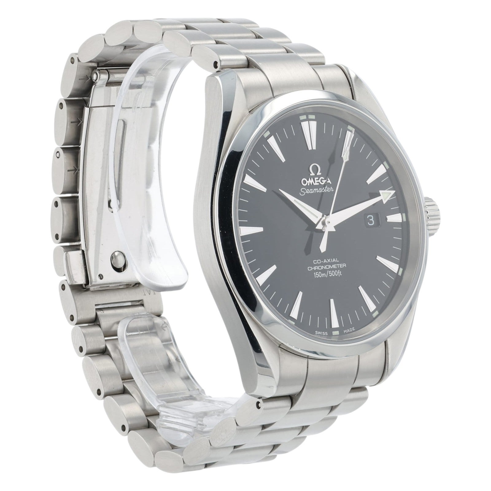 Omega Seamaster Aqua Terra Black Dial 42mm Steel Automatic Mens Watch 2502.50.00