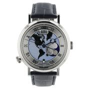 Breguet Classique Hora Mundi Platinum Silver Dial 43mm Automatic Mens 5717PTU