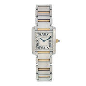 Cartier Tank Francaise 18K Yellow Gold Steel Quartz Ladies Watch W51007Q4