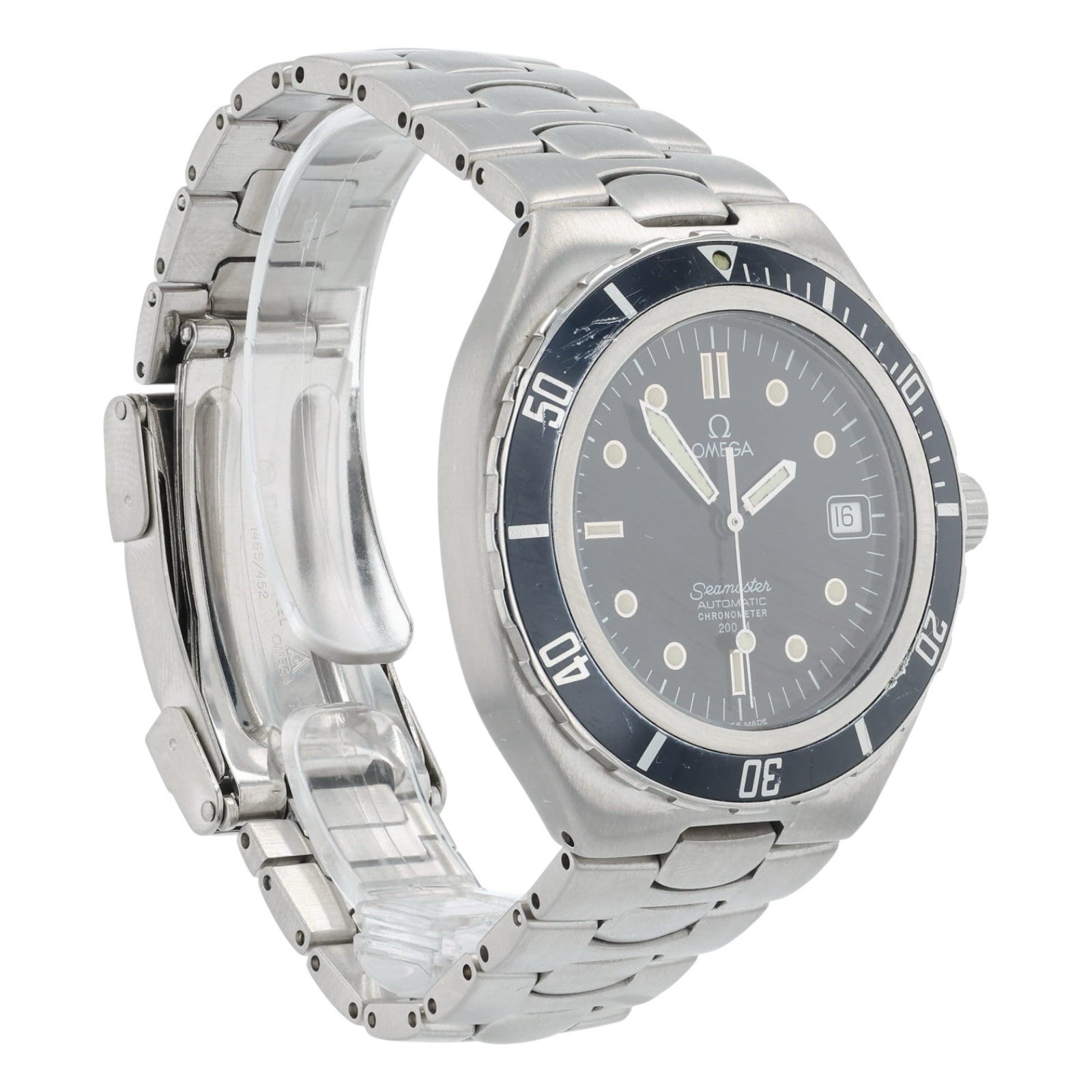 Omega Seamaster Stainless Steel Black Dial 38mm Automatic Men's Watch 368.1051