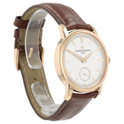 Vacheron Constantine Silver Dial 18k Rose Gold 38mm Manual Wind Mens Watch 82172