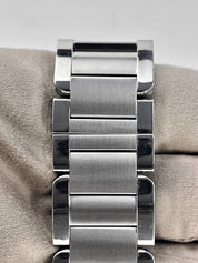 Cartier Tank Anglaise XL Stainless Steel Roman Automatic Men's Watch 3507