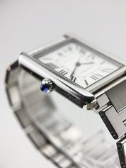 Cartier Tank XL Steel Silver Color Dial 31mm Automatic Men’s Watch W5200028