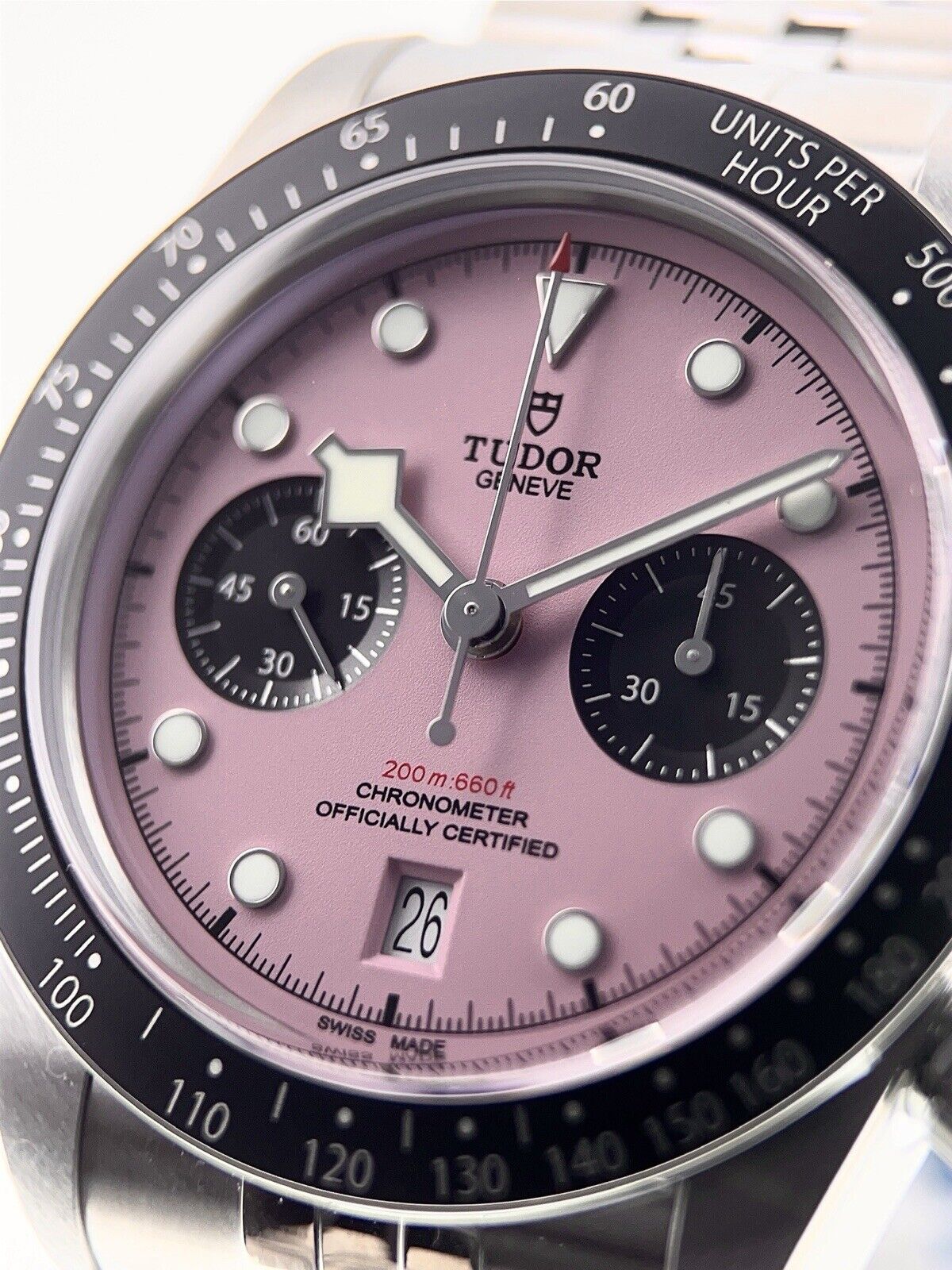 NEW 2024 Tudor Black Bay Steel Pink Dial 41mm Automatic Men's Watch 79360