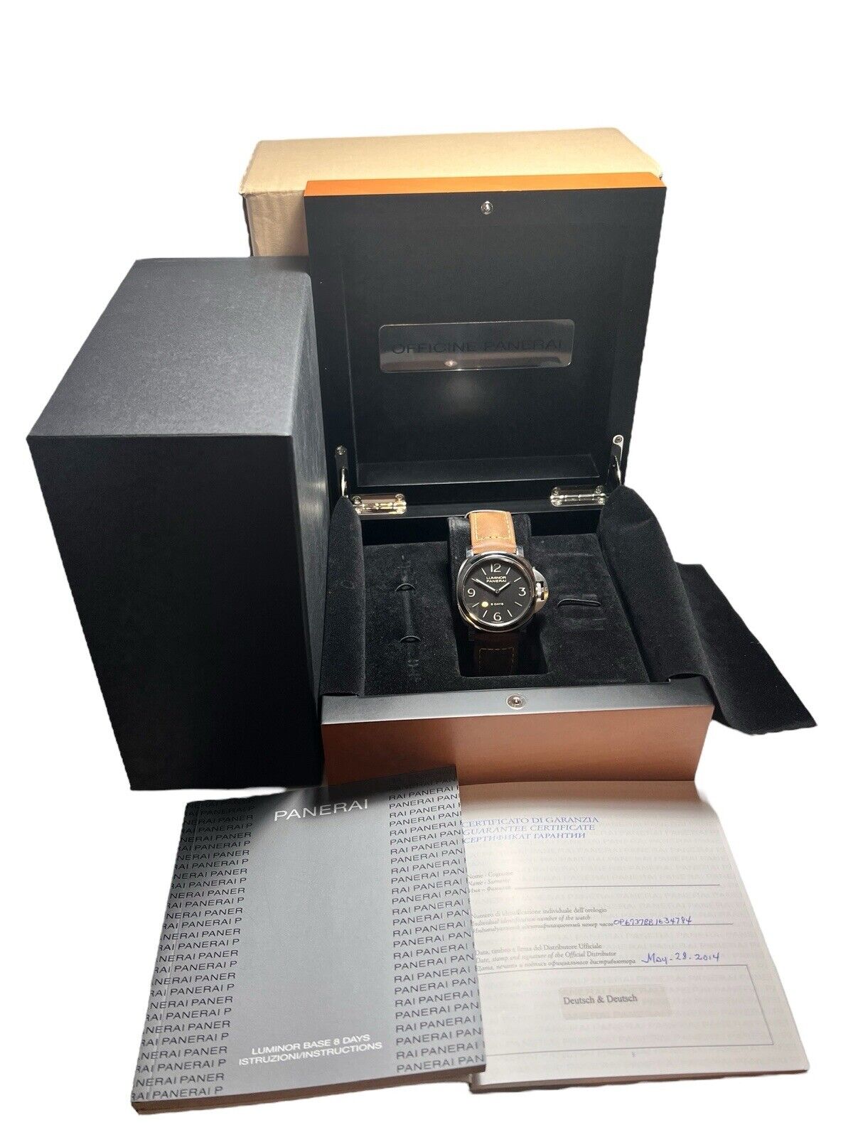 Panerai Luminor Base 8 Days Steel 44mm Automatic Men’s Watch PAM00560