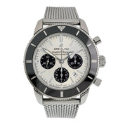 Breitling Superocean Chrono Steel Silver Dial 44mm Automatic Mens Watch AB0162