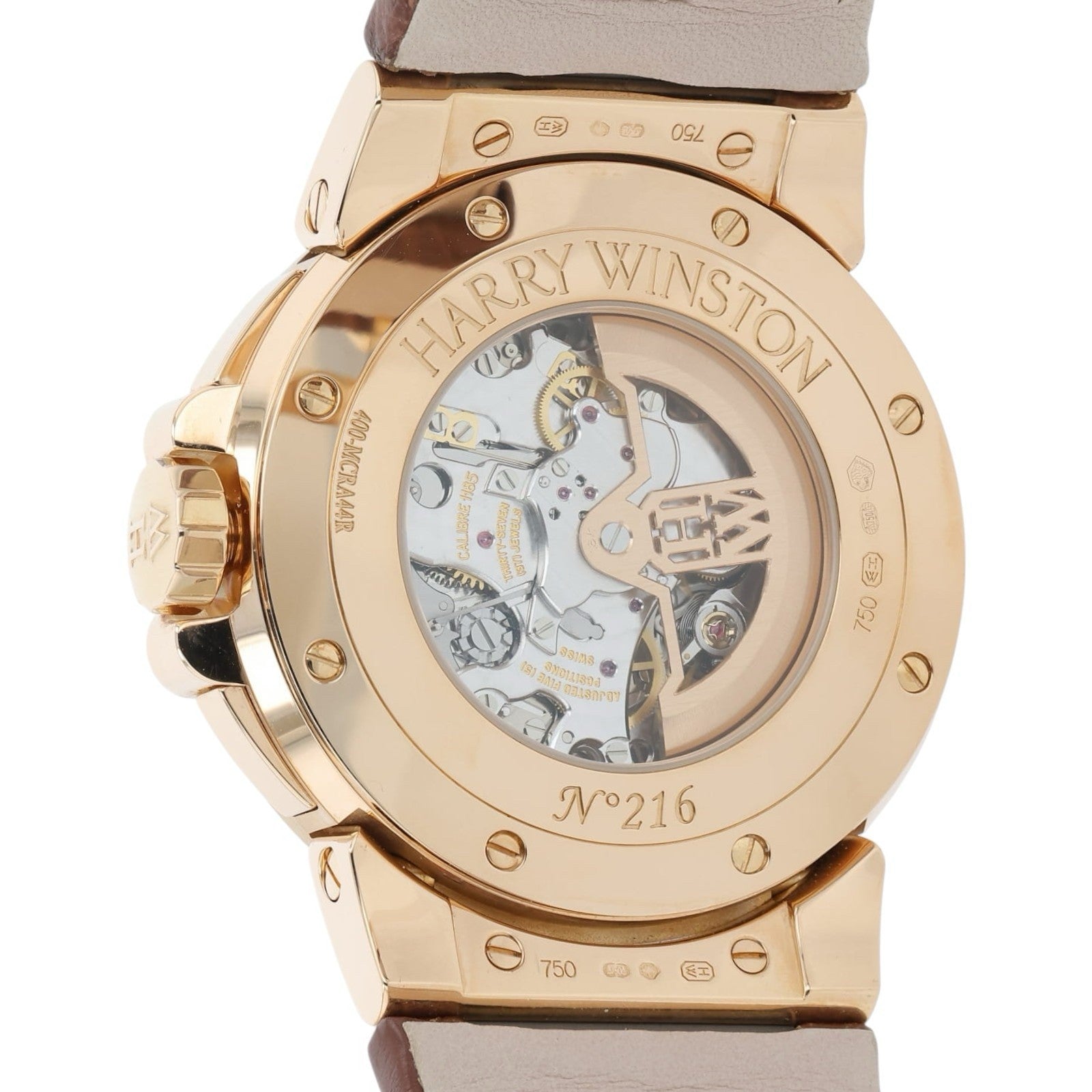 Harry Winston Ocean Tri-Retrograde 18k Rose Gold Silver Dial 44mm OCEACT44RR001