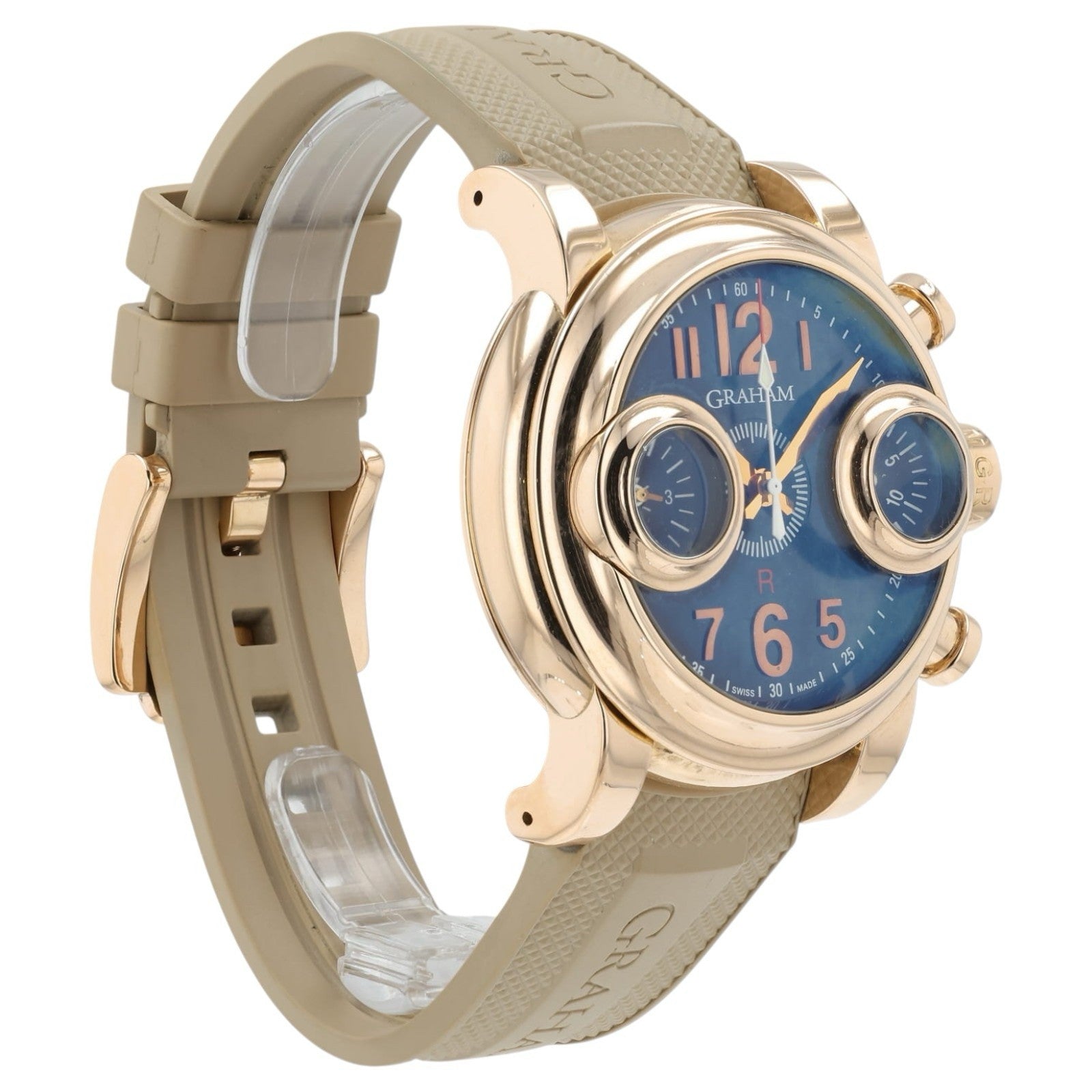 Graham Swordfish Black Dial 18k Rose Gold 46mm Automatic Men’s 2SWAR.B08A.K06B
