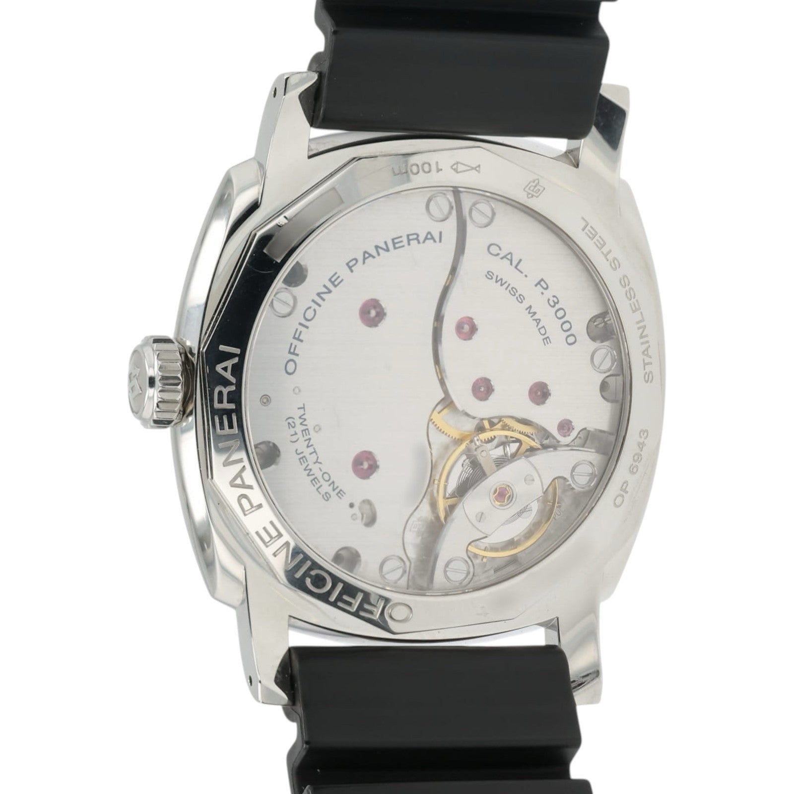Panerai Radiomir Black Dial Stainless Steel 47mm Manual Wind Mens Watch PAM00514
